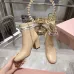 Dior J'ADIOR CD Logo Bow Chunky Heel Ankle Boots 8cm Heel #A68556