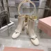 Dior J'ADIOR CD Logo Bow Chunky Heel Ankle Boots 8cm Heel #A68557