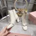 Dior J'ADIOR CD Logo Bow Chunky Heel Ankle Boots 8cm Heel #A68557