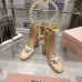 Dior J'ADIOR CD Logo Bow Chunky Heel Ankle Boots 8cm Heel #A68558