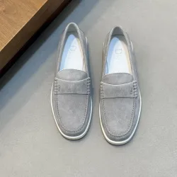 Dior Men’s Suede Leather Loafers, Calfskin Lining, Logo Hardware Detail #A67793