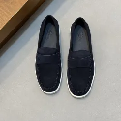 Dior Men’s Suede Leather Loafers, Calfskin Lining, Logo Hardware Detail #A67794