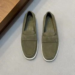 Dior Men’s Suede Leather Loafers, Calfskin Lining, Logo Hardware Detail #A67796