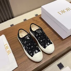 Dior Style Oblique Embroidered Sneakers Mesh Breathable Women Shoes #B66189