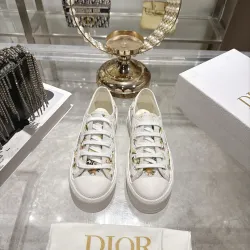 Dior Walk'n'Dior Oblique Embroidered Platform Canvas Sneakers #A68561