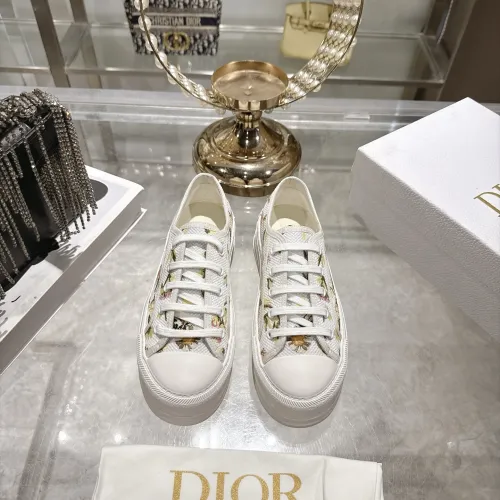 Dior Walk'n'Dior Oblique Embroidered Platform Canvas Sneakers #A68561