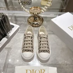 Dior Walk'n'Dior Oblique Embroidered Platform Canvas Sneakers #A68562