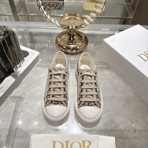 Dior Walk'n'Dior Oblique Embroidered Platform Canvas Sneakers #A68562