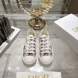 Dior Walk'n'Dior Oblique Embroidered Platform Canvas Sneakers #A68564
