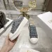 Dior Walk'n'Dior Oblique Embroidered Platform Canvas Sneakers #A68565
