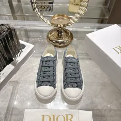 Dior Walk'n'Dior Oblique Embroidered Platform Canvas Sneakers #A68565