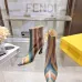 Fendi Arco Eel‑Skin Cone‑Heel Ankle Boots 8cm Heel #A68665