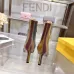 Fendi Arco Eel‑Skin Cone‑Heel Ankle Boots 8cm Heel #A68665