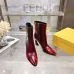Fendi Arco Eel‑Skin Cone‑Heel Ankle Boots 8cm Heel #A68666
