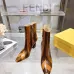 Fendi Arco Eel‑Skin Cone‑Heel Ankle Boots 8cm Heel #A68667