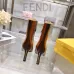 Fendi Arco Eel‑Skin Cone‑Heel Ankle Boots 8cm Heel #A68667