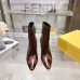 Fendi Arco Eel‑Skin Cone‑Heel Ankle Boots 8cm Heel #A68668