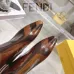 Fendi Arco Eel‑Skin Cone‑Heel Ankle Boots 8cm Heel #A68668