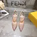 Fendi Colibri Lite FF Mesh Slingback Pointed‑Toe High Heels #A68663