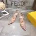 Fendi Colibri Lite FF Mesh Slingback Pointed‑Toe High Heels #A68663