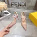 Fendi Colibri Lite FF Mesh Slingback Pointed‑Toe High Heels #A68663