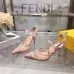 Fendi Colibri Lite FF Mesh Slingback Pointed‑Toe High Heels #A68663