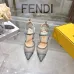 Fendi Colibri Lite FF Mesh Slingback Pointed‑Toe High Heels #A68664