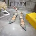 Fendi Colibri Lite FF Mesh Slingback Pointed‑Toe High Heels #A68664