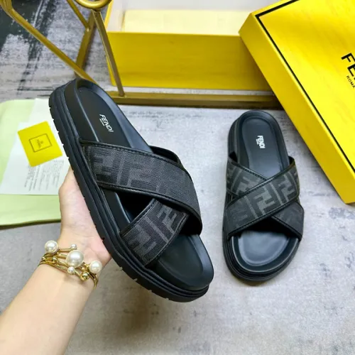 Fendi shoes for Fendi Slippers for men #B50684