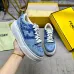 Fendi shoes for Women's Fendi Sneakers White/Blue/Orange #B49465