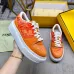 Fendi shoes for Women's Fendi Sneakers White/Blue/Orange #B49465