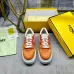 Fendi shoes for Women's Fendi Sneakers White/Blue/Orange #B49465