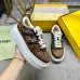 Fendi shoes for Women's Fendi Sneakers White/Blue/Orange #B49465