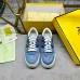 Fendi shoes for Women's Fendi Sneakers White/Blue/Orange #B49465