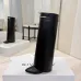 Givenchy Women’s Black Leather Knee-High Boots with Gold Strap & Pointed Toe #A69808