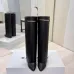 Givenchy Women’s Black Leather Knee-High Boots with Gold Strap & Pointed Toe #A69808