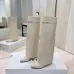 Givenchy Women’s Cream Leather Knee-High Boots with Gold Strap & Pointed Toe #A69811