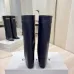 Givenchy Women’s Navy Leather Knee-High Boots with Gold Strap & Pointed Toe #A69810