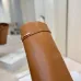 Givenchy Women’s Tan Leather Knee-High Boots with Gold Accent Strap and Pointed Toe #A69806
