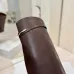 Givenchy Women’s Tan Leather Knee-High Boots with Gold Strap & Pointed Toe #A69807