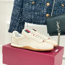Gucci Style Shift Sneakers Retro Suede Tech Fabric Web Shoes #B66197