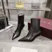 Gucci GG Metal‑Buckle Pointed‑Toe Stiletto Ankle Boots 5.5cm Heel #A68611