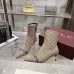 Gucci GG Metal‑Buckle Pointed‑Toe Stiletto Ankle Boots 5.5cm Heel #A68612