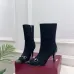 Gucci GG Monogram Pointed‑Toe High‑Heel Ankle Boots 8.5cm Heel #A68541