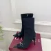 Gucci GG Monogram Pointed‑Toe High‑Heel Ankle Boots 8.5cm Heel #A68541
