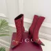 Gucci GG Monogram Pointed‑Toe High‑Heel Ankle Boots 8.5cm Heel #A68542