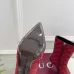 Gucci GG Monogram Pointed‑Toe High‑Heel Ankle Boots 8.5cm Heel #A68542