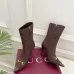 Gucci GG Monogram Pointed‑Toe High‑Heel Ankle Boots 8.5cm Heel #A68543
