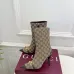 Gucci GG Monogram Pointed‑Toe High‑Heel Ankle Boots 8.5cm Heel #A68544