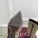 Gucci GG Monogram Pointed‑Toe High‑Heel Ankle Boots 8.5cm Heel #A68544